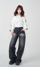 モデル：158cm（着用サイズ：FREE　着用カラー：WHT）