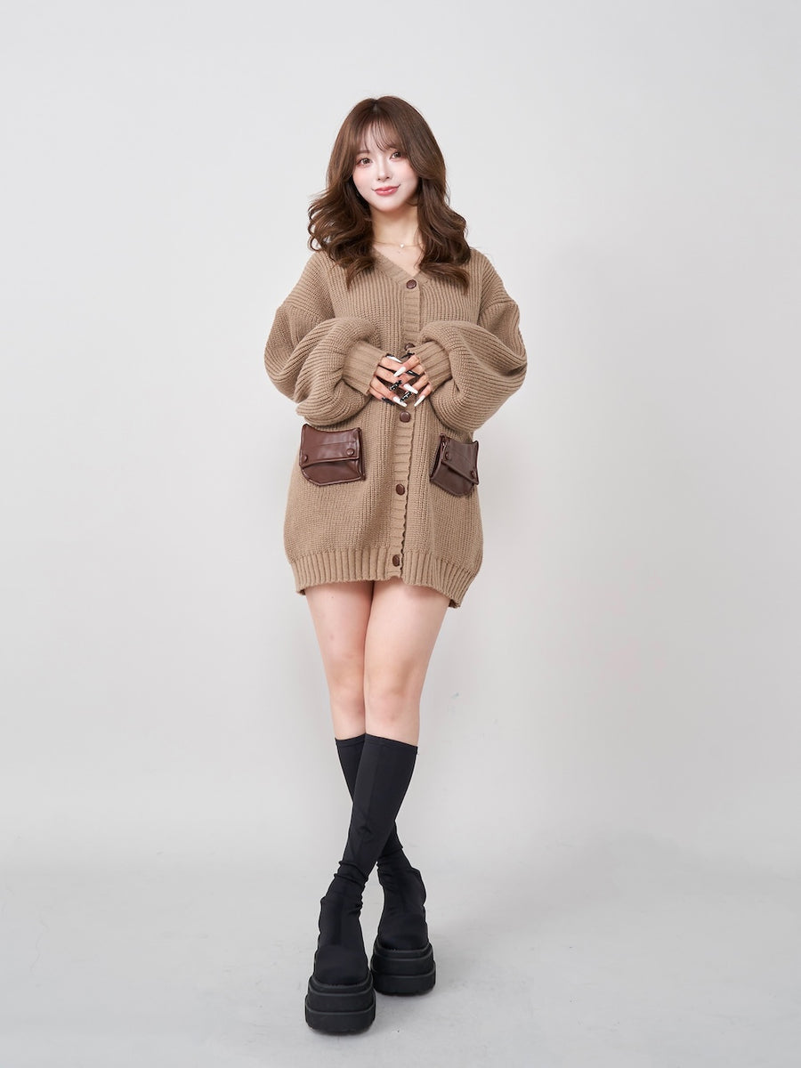 モデル：158cm（着用サイズ：FREE　着用カラー：BEG）