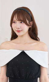 モデル：162cm（着用サイズ：FREE　着用カラー：BLK）