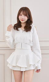 モデル：162cm（着用サイズ：FREE　着用カラー：WHT）