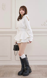 モデル：162cm（着用サイズ：FREE　着用カラー：WHT）