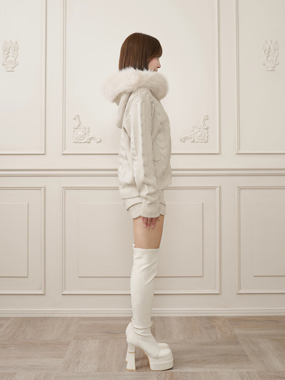 モデル：162cm（着用サイズ：FREE　着用カラー：L-GRY）