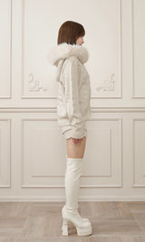 モデル：162cm（着用サイズ：FREE　着用カラー：L-GRY）