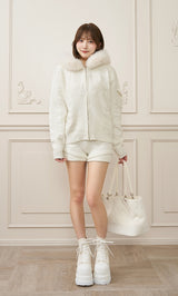 モデル：162cm（着用サイズ：FREE　着用カラー：WHT）