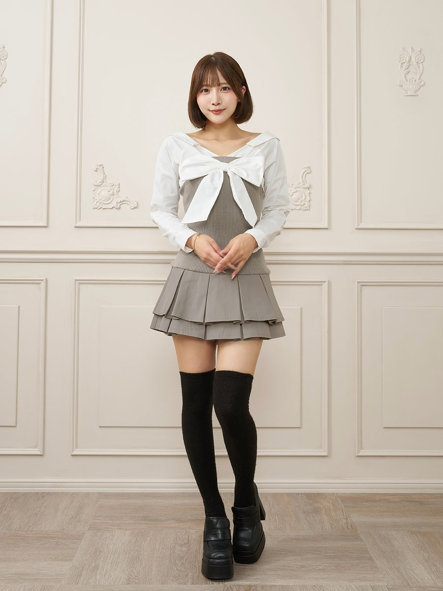 モデル：162cm（着用サイズ：FREE　着用カラー：GRY）