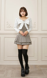 モデル：162cm（着用サイズ：FREE　着用カラー：GRY）