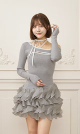 モデル：162cm（着用サイズ：FREE　着用カラー：GRY）