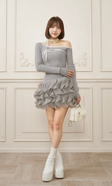 モデル：162cm（着用サイズ：FREE　着用カラー：GRY）