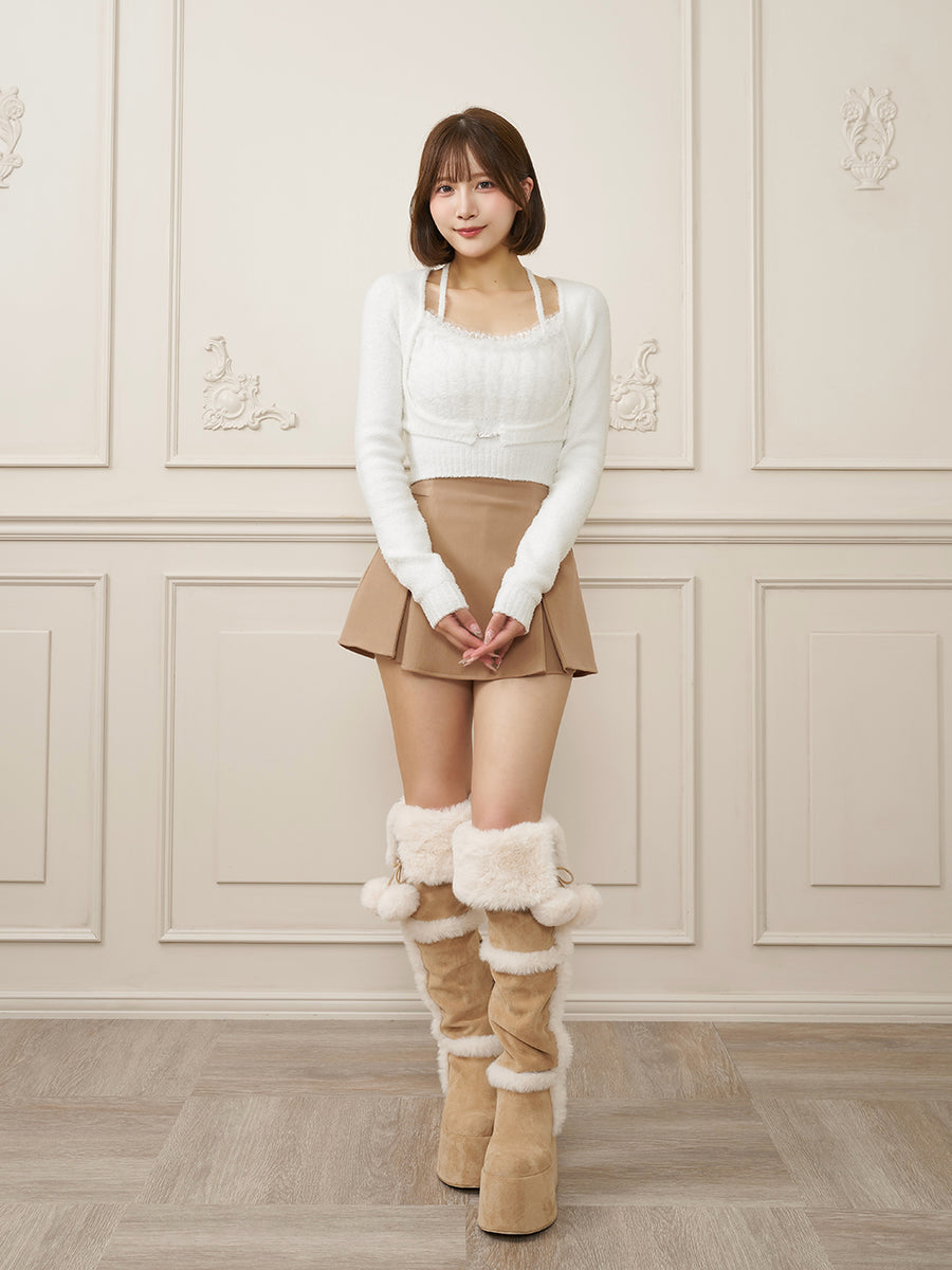モデル：162cm（着用サイズ：FREE　着用カラー：WHT）