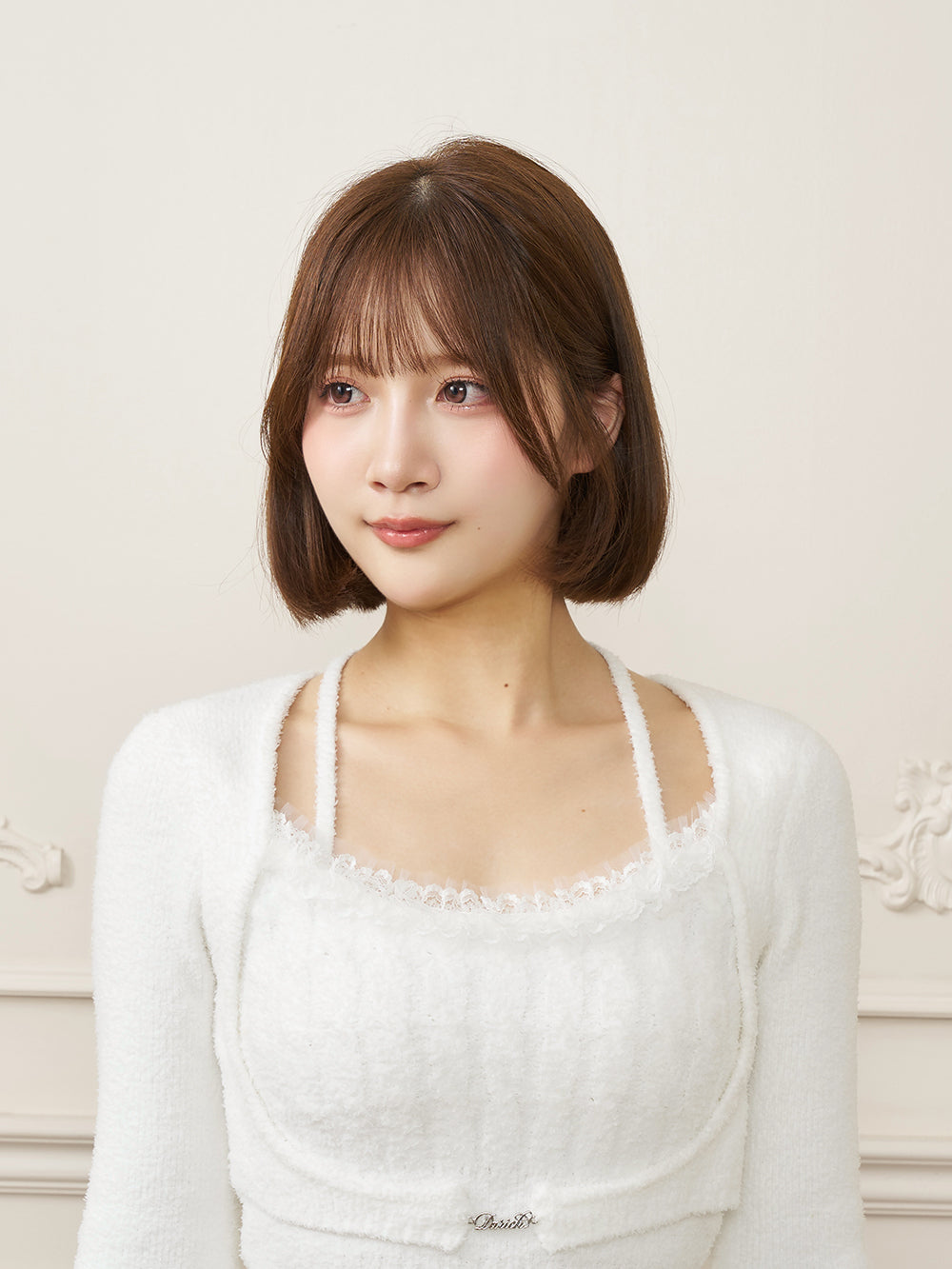 モデル：162cm（着用サイズ：FREE　着用カラー：WHT）