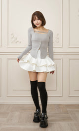 モデル：162cm（着用サイズ：FREE　着用カラー：GRY）