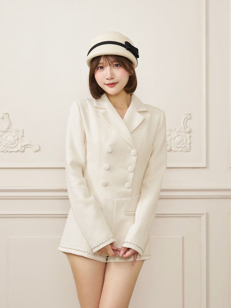 モデル：162cm（着用サイズ：FREE　着用カラー：WHT）