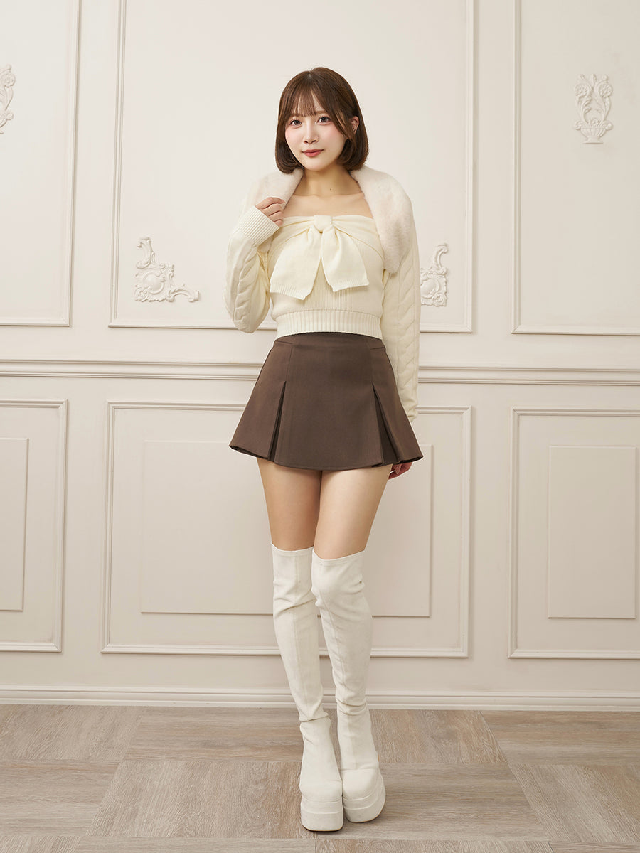 モデル：162cm（着用サイズ：FREE　着用カラー：WHT）