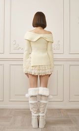 モデル：162cm（着用サイズ：FREE　着用カラー：WHT）