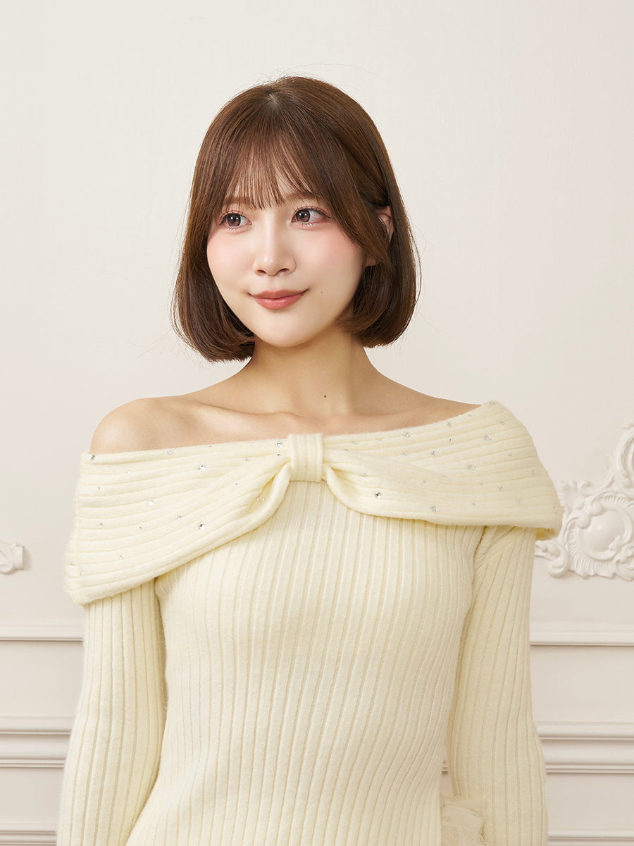 モデル：162cm（着用サイズ：FREE　着用カラー：WHT）