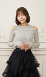 モデル：162cm（着用サイズ：FREE　着用カラー：GRY）