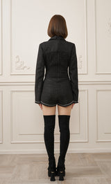モデル：162cm（着用サイズ：FREE　着用カラー：BLK）