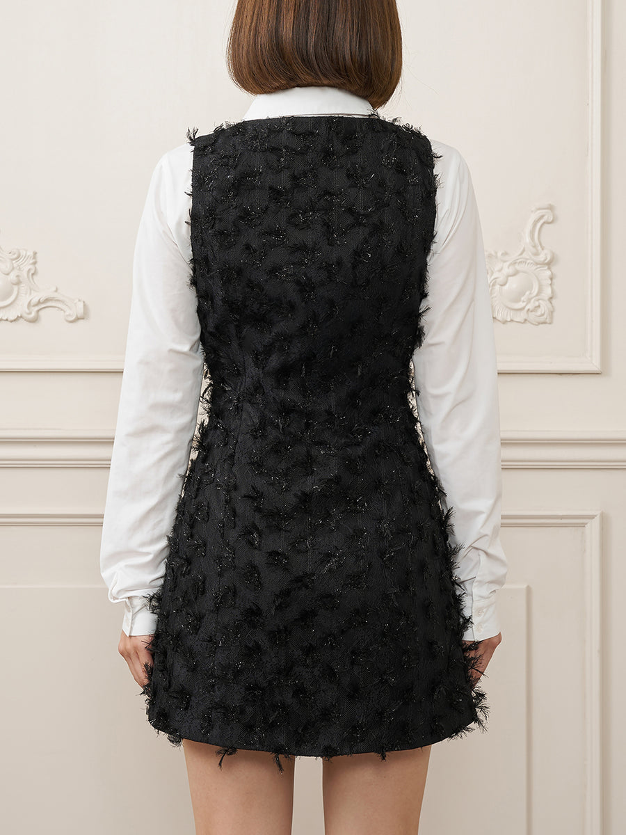 モデル：162cm（着用サイズ：S　着用カラー：BLK）
