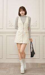モデル：162cm（着用サイズ：FREE　着用カラー：GRY）