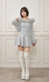 モデル：162cm（着用サイズ：FREE　着用カラー：GRY）