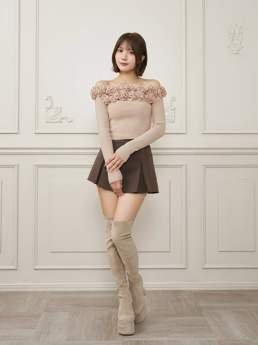 モデル：162cm（着用サイズ：FREE　着用カラー：P-BEG）