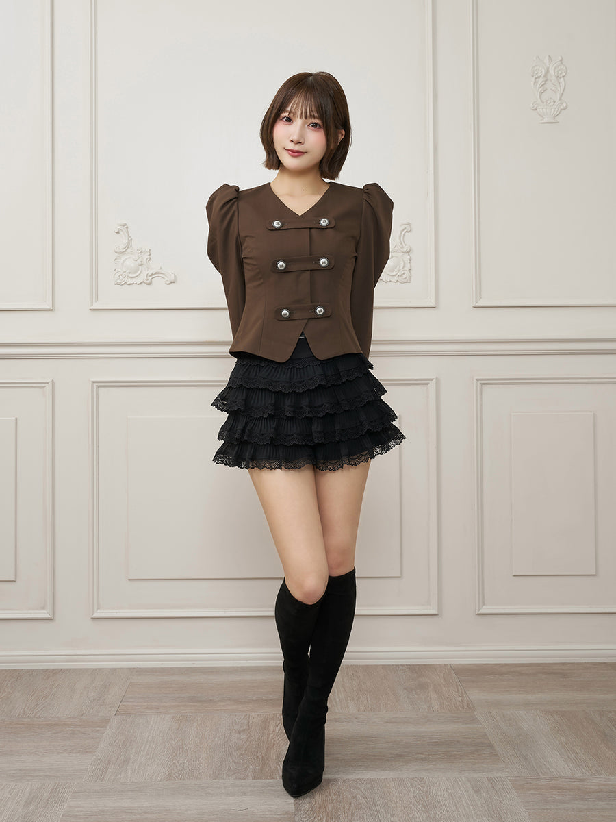 モデル：162cm（着用サイズ：FREE　着用カラー：BRN）
