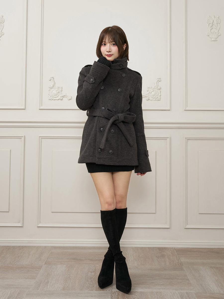モデル：162cm（着用サイズ：S　着用カラー：GRY）