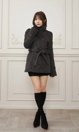モデル：162cm（着用サイズ：S　着用カラー：GRY）