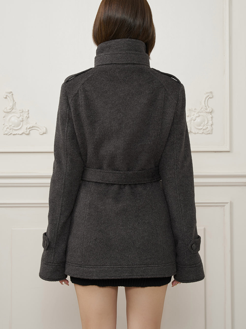モデル：162cm（着用サイズ：S　着用カラー：GRY）