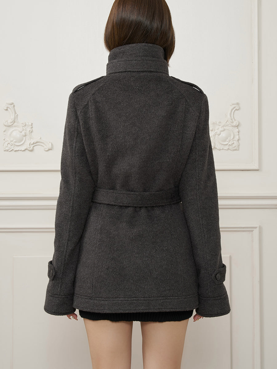 モデル：162cm（着用サイズ：S　着用カラー：GRY）
