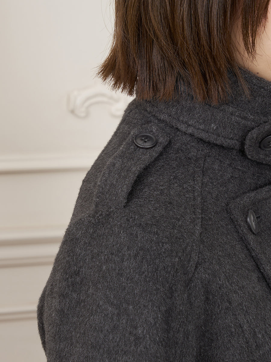 モデル：162cm（着用サイズ：S　着用カラー：GRY）