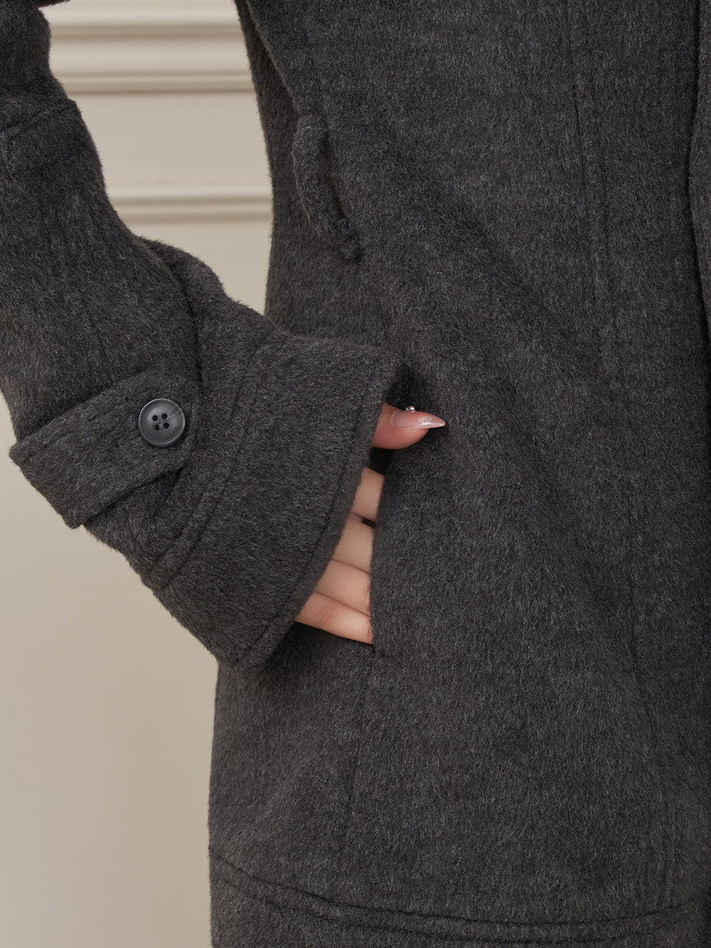 モデル：162cm（着用サイズ：S　着用カラー：GRY）