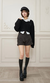 モデル：162cm（着用サイズ：FREE　着用カラー：BLK）