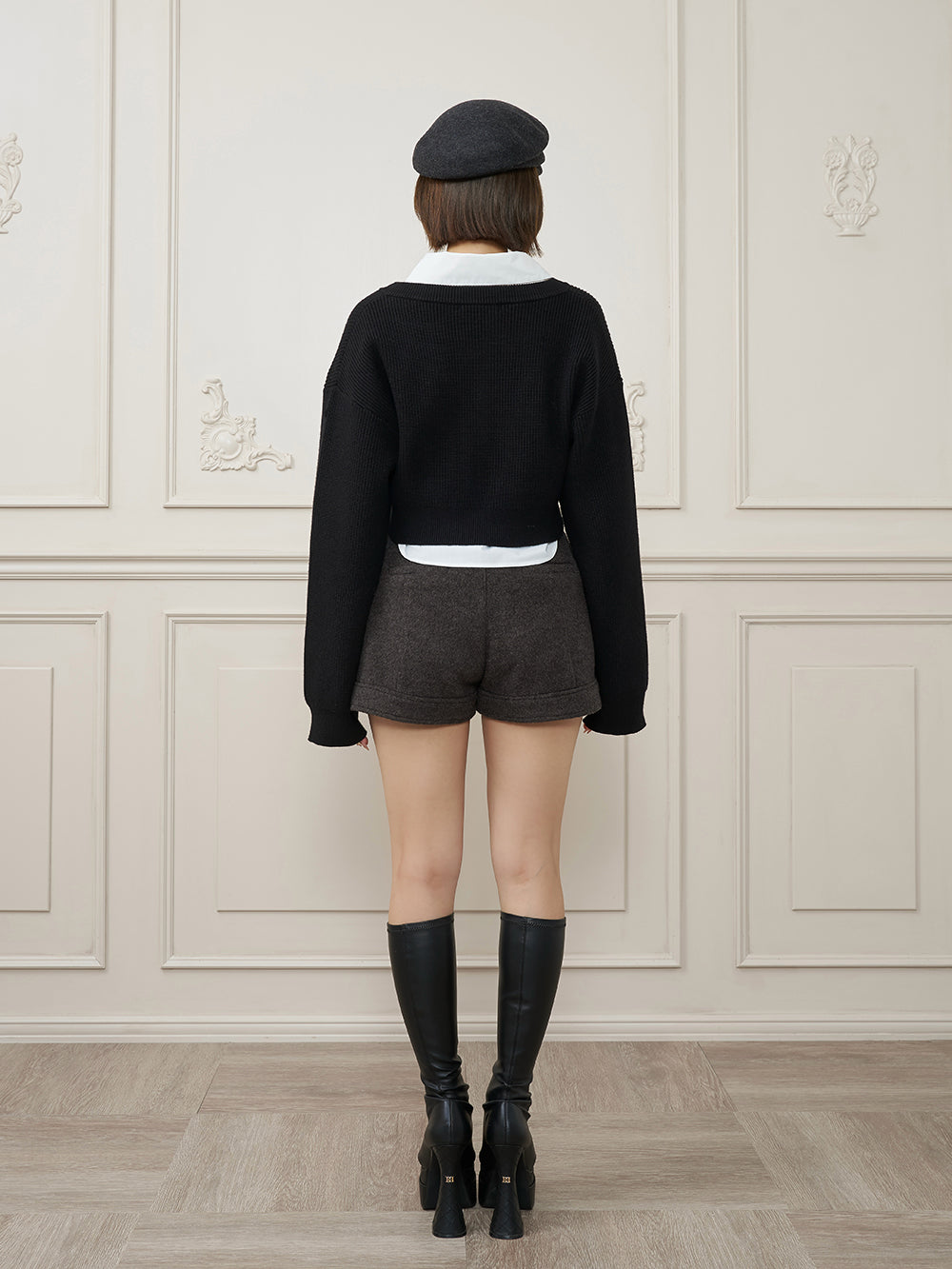 モデル：162cm（着用サイズ：S　着用カラー：GRY）