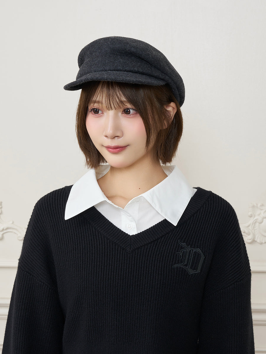 モデル：162cm（着用サイズ：FREE　着用カラー：BLK）