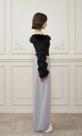 モデル：162cm（着用サイズ：FREE　着用カラー：BLK）