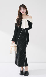 モデル：158cm（着用サイズ：FREE　着用カラー：BLK）