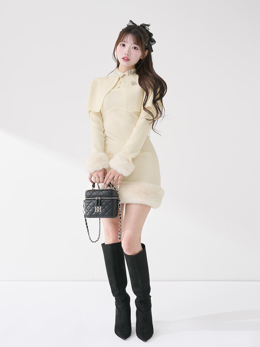 モデル：158cm（着用サイズ：FREE　着用カラー：IVO）