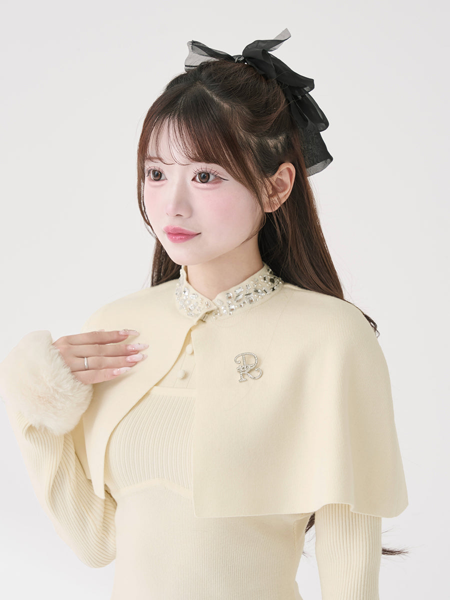 モデル：158cm（着用サイズ：FREE　着用カラー：IVO）