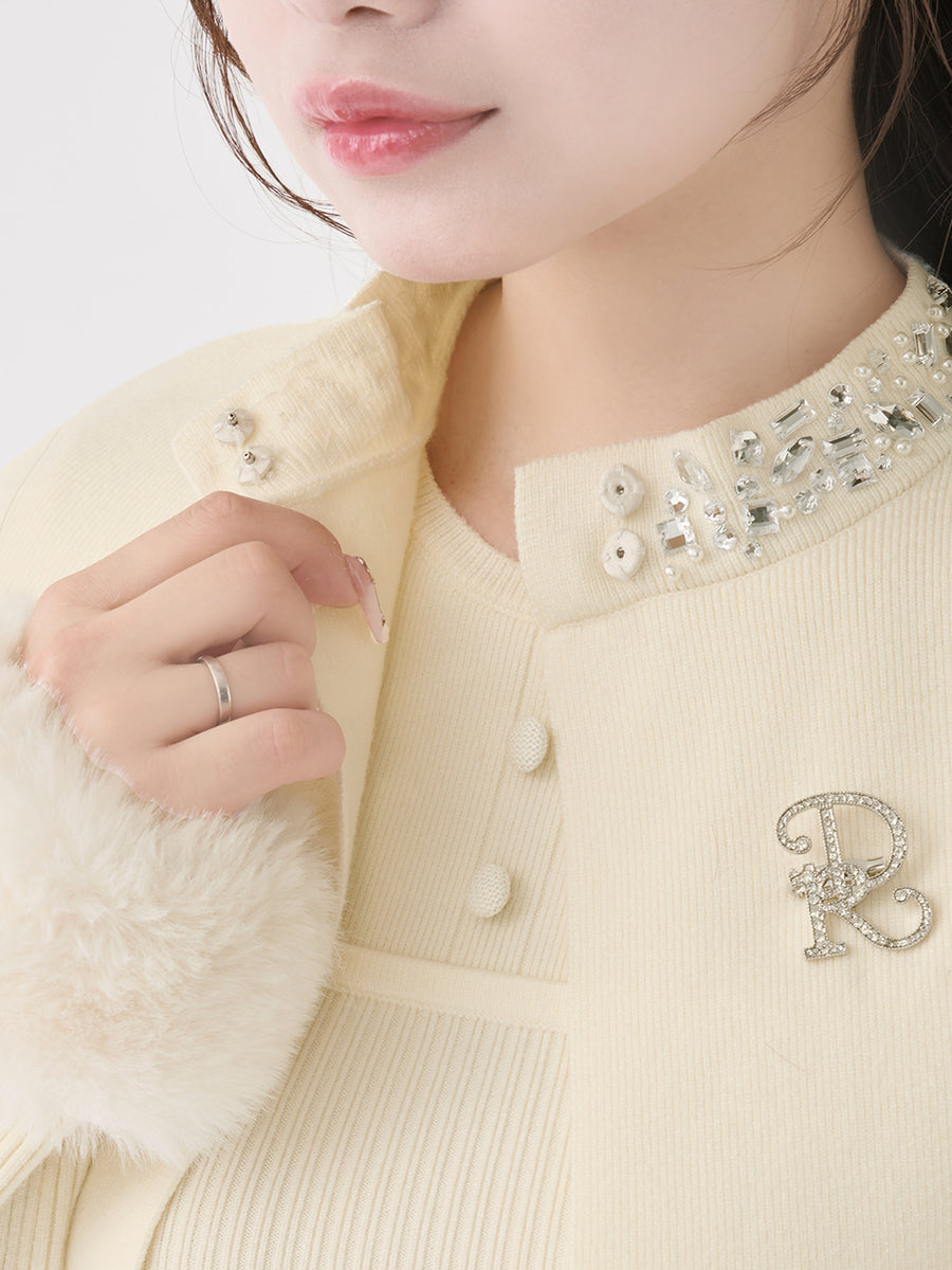 モデル：158cm（着用サイズ：FREE　着用カラー：IVO）