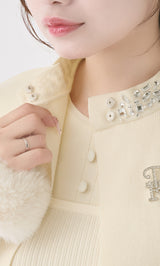 モデル：158cm（着用サイズ：FREE　着用カラー：IVO）