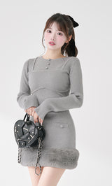 モデル：158cm（着用サイズ：FREE　着用カラー：GRY）