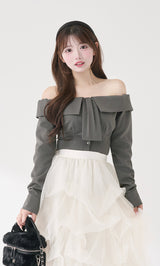 モデル：158cm（着用サイズ：FREE　着用カラー：GRY）