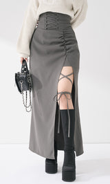 モデル：158cm（着用サイズ：FREE　着用カラー：GRY）