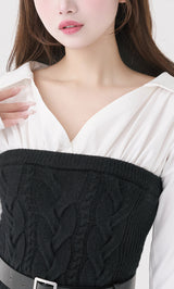 モデル：158cm（着用サイズ：FREE　着用カラー：BLK）