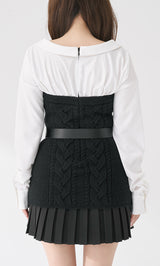 モデル：158cm（着用サイズ：FREE　着用カラー：BLK）