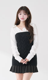 モデル：158cm（着用サイズ：FREE　着用カラー：BLK）