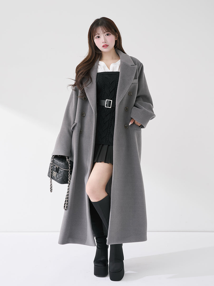 モデル：158cm（着用サイズ：FREE　着用カラー：BLK）