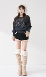 モデル：158cm（着用サイズ：FREE　着用カラー：NVY）