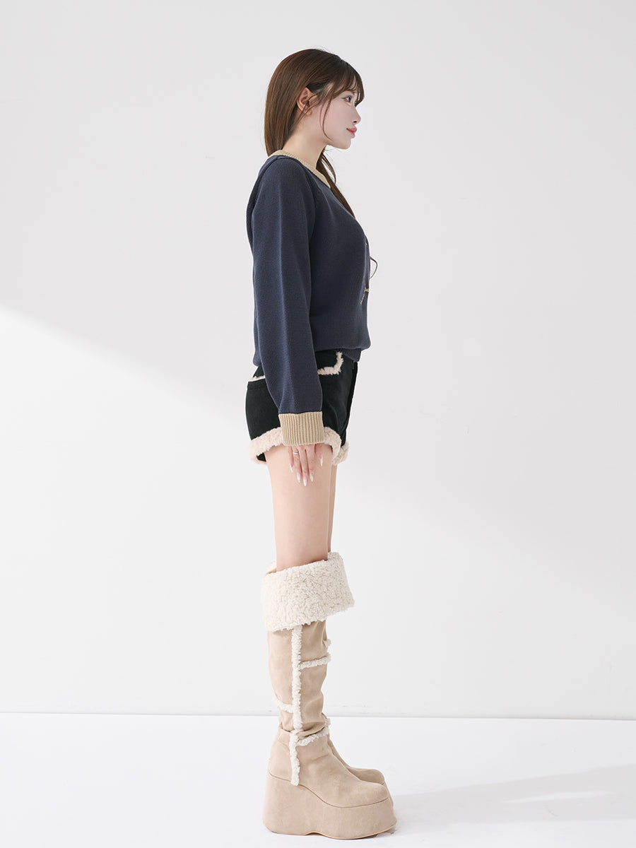 モデル：158cm（着用サイズ：FREE　着用カラー：NVY）